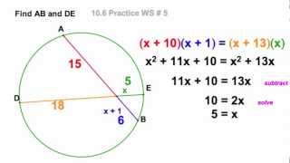 ChordChord Power Theorems  106A [upl. by Annahaj311]