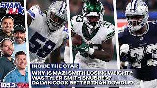 Inside the Star Cowboys Pro Bowl Selections Mazi Weight Loss Dalvin Cook Rumors  Shan amp RJ [upl. by Dualc]