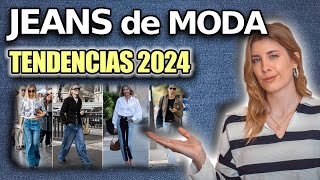 TENDENCIAS en JEANS este 2024  Vaqueros de moda [upl. by Elinet]