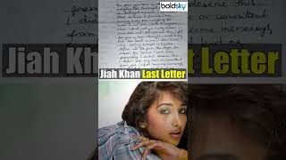 Jiah Khan Last Letter Viral jiah bollywood entertainment bollywoodnews [upl. by Zoller]