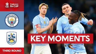 Manchester City v Huddersfield Town  Key Moments  Third Round  Emirates FA Cup 202324 [upl. by Juana417]