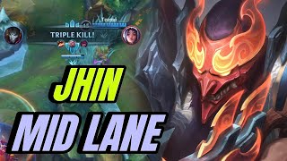 Wild Rift Jhin Mid Lane Gameplay in Patch 51 D  Pro Builds [upl. by Brebner825]