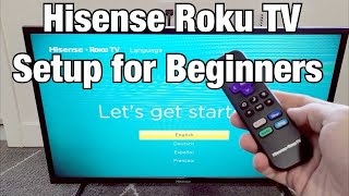 Hisense Roku TV How to Setup for Beginners [upl. by Kalbli817]