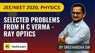 Selected Problems From H C Verma  Ray Optics  Problem Solving  Physics  JEE 2020 [upl. by Solnit496]