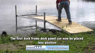 Dockmaster leg dock Installation [upl. by Aehtrod28]