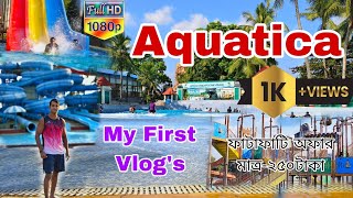 Aquatica Water Park Kolkata  MY FIRST VLOG  Aquatica Water Park aquatica waterparkvlog [upl. by Alicul]