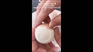 SATISFYING CRACKING SHELL EGG  BENEFITS FROM EGG HIGH PROTEIN amp WEIGHT FRIENDLY satisfying asmr [upl. by Ariak]