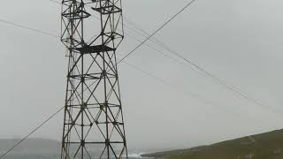 Dursey Island cable car closed by Storm Hannah high winds Beara Peninsula Ireland [upl. by Millan]