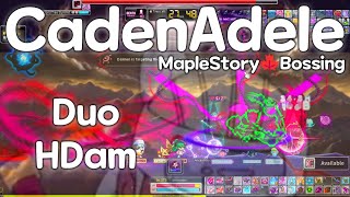 CadenAdele duo HDam · Hard Damien · MapleStory🍁Bossing [upl. by Rriocard771]