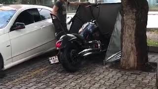 Kafkas moto Garaj PORTATİF garaj motor çadırı motorsiklet brandası [upl. by Cud594]