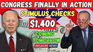 quotBREAKING CONGRESS APPROVES 1400 STIMULUS CHECKS  LANDING IN BANKS TOMORROW for SSI SSDI amp VAquot [upl. by Acirrej]