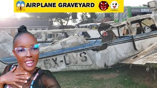 ABANDONED AIRPLANE GRAVEYARD IN UGANDA 🇺🇬 [upl. by Liuqnoj772]