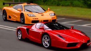 Ferrari Enzo vs McLaren F1  Fifth Gear [upl. by Htaras637]