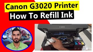 Canon PIXMA G3020 Printer Ink Refill Full Video II മലയാളം [upl. by Ahsehyt360]