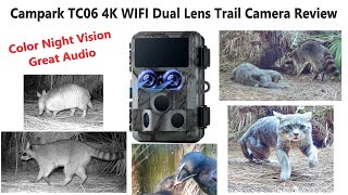 Campark TC06 4K Dual Lens Trail Camera Review and Tutorial [upl. by Onifled]