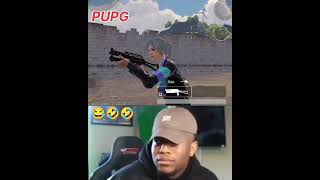 pubg vs free fire 🤣😂 gun reloading funnyvideo shorts ytshort youtubeshorts [upl. by Leuqar]