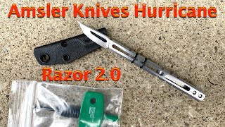 Amsler Knives Hurricane Razor 20 Tanto Knife [upl. by Nylime]