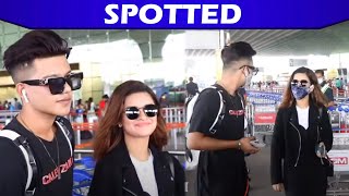 Avneet Kaur amp Riyaz Ali SPOTTED at Airport  Chocolate Song [upl. by Moht]