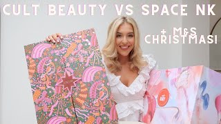 Space NK V Cult Beauty Advent Calendars Marks amp Spencer Christmas Food Test Bestie Date Night Vlog [upl. by Otxilac]