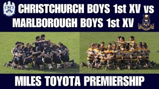 Christchurch Boys High School 1st XV vs Marlborough Boys College 1st XV 6th July 2024 [upl. by Livvi]