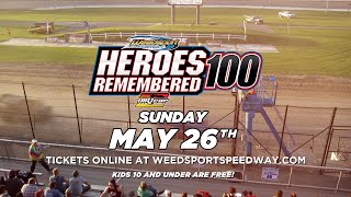 Weedsport Speedway  Heroes Remembered 100  Sunday May 26 2024 [upl. by Fabiano512]