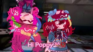 Hi Poppy😁💢  Mommy long legs👩💗🕷 amp Poppy❤💙  trend [upl. by Atinnod866]