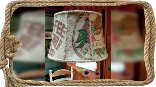 Découvrez la Lampe à Café  Élégance et Nature avec un Abatjour en Jute [upl. by Anaira]