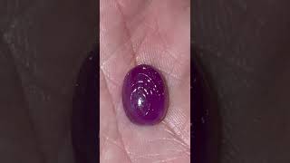 Natural cabochon purple ruby semi transparent…untreated unheated [upl. by Charmian713]