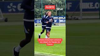 Antoine Griezmann annonce son départ de léquipe de France [upl. by Branca520]