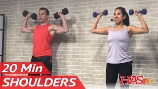 20 Min Shoulder Workout for Women amp Men at Home with Dumbbells  Deltoid Exercises for Shoulders [upl. by Lolande]