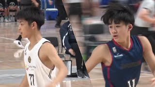 【世代屈指のシュート力、U15エースのぶつかり合い】加藤駿 宇都宮U15 77 vs 佐藤凪横浜BC U15 11 20230106  Jrウインターカップ 男子準々決勝） [upl. by Accever106]