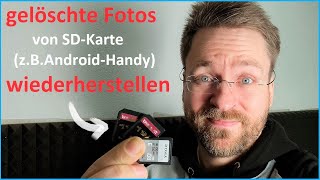 Tutorial Gelöschte Daten von einer SD Karte vom Android Smartphone mit Tenoshare 4DDiG retten [upl. by Blumenthal]