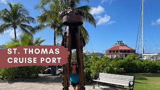 What To Expect Eastern Caribbean St Thomas Cruise Port  Walk To Charlotte Amalie St Thomas [upl. by Adriane486]