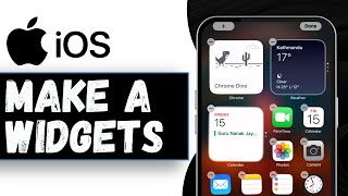 How to make a widgets on iPhone 2024 [upl. by Pressey]