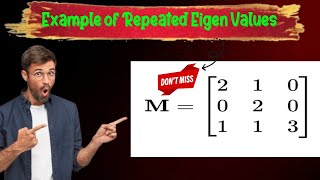 Eigen Values of 3x3 matrix  eigenvalues amp eigenvectors engineering mathematics [upl. by Anikas]