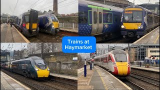 Trains at Haymarket 301223 [upl. by Niarfe]