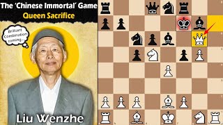 The Chinese Immortal Game  Amazing Combination  Liu Wenzhe vs Donner 1978 [upl. by Girvin]