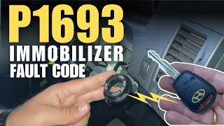 Fix P1693 Immobilizer Fault Code  Immobilizer Transponder Error  No Start immobilizer [upl. by Kcinemod]