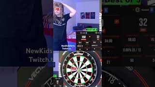 150 Checkout 3x Bullseye try🎯 darts dart newkids sporrt twitch twitchstreamer twitchstream [upl. by Nadabas163]