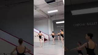 Ballet Class Entrechat in combination with pirouettes in 5th position ballet dance [upl. by Latimore]