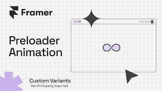 Custom Preloader Animation In Framer  Without Code  Only Variants  Remix [upl. by Slinkman135]