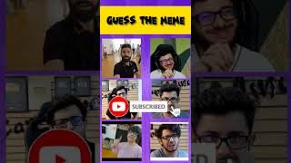 Best of carryminati memes Can you guess 🎵  Part 4 shorts meme funny funnyvideo [upl. by Doroteya503]