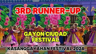 3RD RUNNERUP Gayon Ciudad Festival of Sorsogon City  Kasanggayahan Festival 2024 [upl. by Katha]