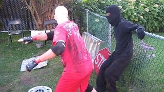 Swede Savard c VS Robb Banks CHW Championship Backyard Wrestling [upl. by Rashida]