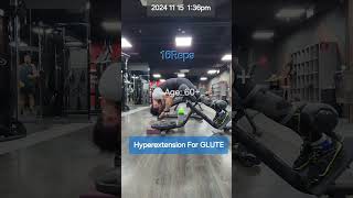 Hyperextension For GLUTE Daily SHORT Strength Training motivation glutes 2024 11 15 [upl. by Ovatsug906]