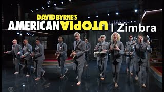 David Byrnes American Utopia  I Zimbra Live on Colbert 2021 [upl. by Leicam]