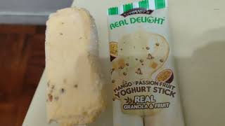 Dreyers Real Delight Mango Passion Fruit Yoghurt Stick [upl. by Gnilrad551]