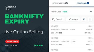 Live Intraday Trading  Banknifty Expiry Option Selling  13 November  Kotakneo [upl. by Odnomor]