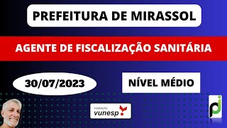 QUESTÃO 13  AGENTE DE FISCALIZAÇÃO SANITÁRIA DA PREFEITURA DE MIRASSOL 2023 [upl. by Leach]