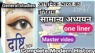 Modern History eye 👁️ drishti  घटना चक्र सामान्य अध्ययन आधुनिक भारत का इतिहास uppcs2024 bpsc2024 [upl. by Badr]